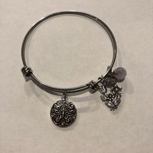 Butterfly Charm Bangle